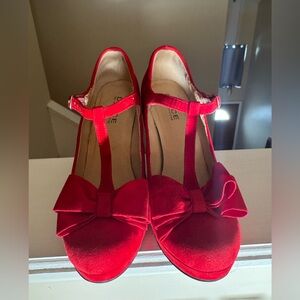 Dolce Vita Red Bow Heels